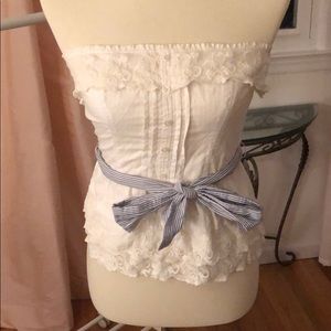 Strapless top from Gilly Hicks